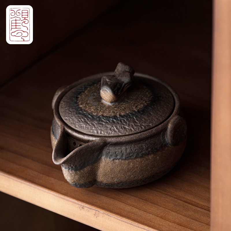 [Guanyun] ชุดกาน้ําชาเซรามิค แฮนด์เมด สไตล์ญี่ปุ่นย้อนยุค [A2-001]