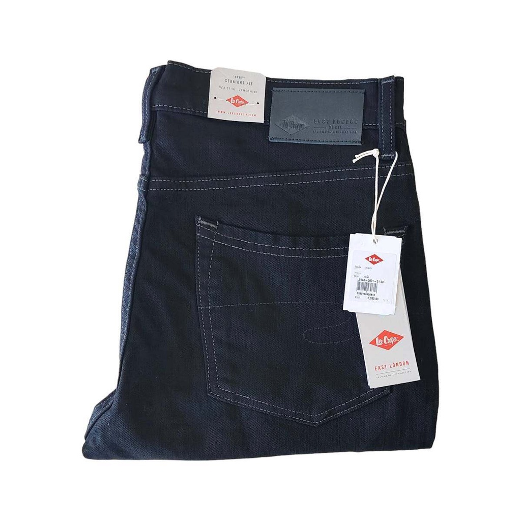 LEE Cooper Super Black ยีนส์ชาย ขากระบอกธรรมดา เอวกลาง ของแท้จาก SHOP