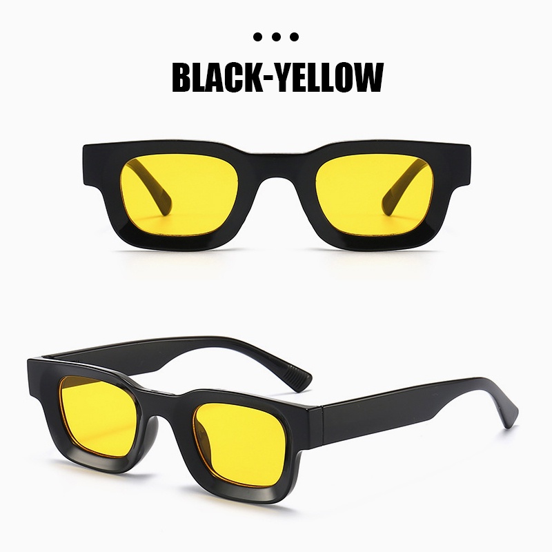 COD🌷แว่นตากันแดดแฟชั่นสไตล์เกาหลีUV400ป้องกันรังสียูวีกรอบสี่เหลี่ยมขนาดเล็กย้อนยุคแว่นกรองแสงผู้ชายและผู้หญิง-detlyet - รูปที่ 5