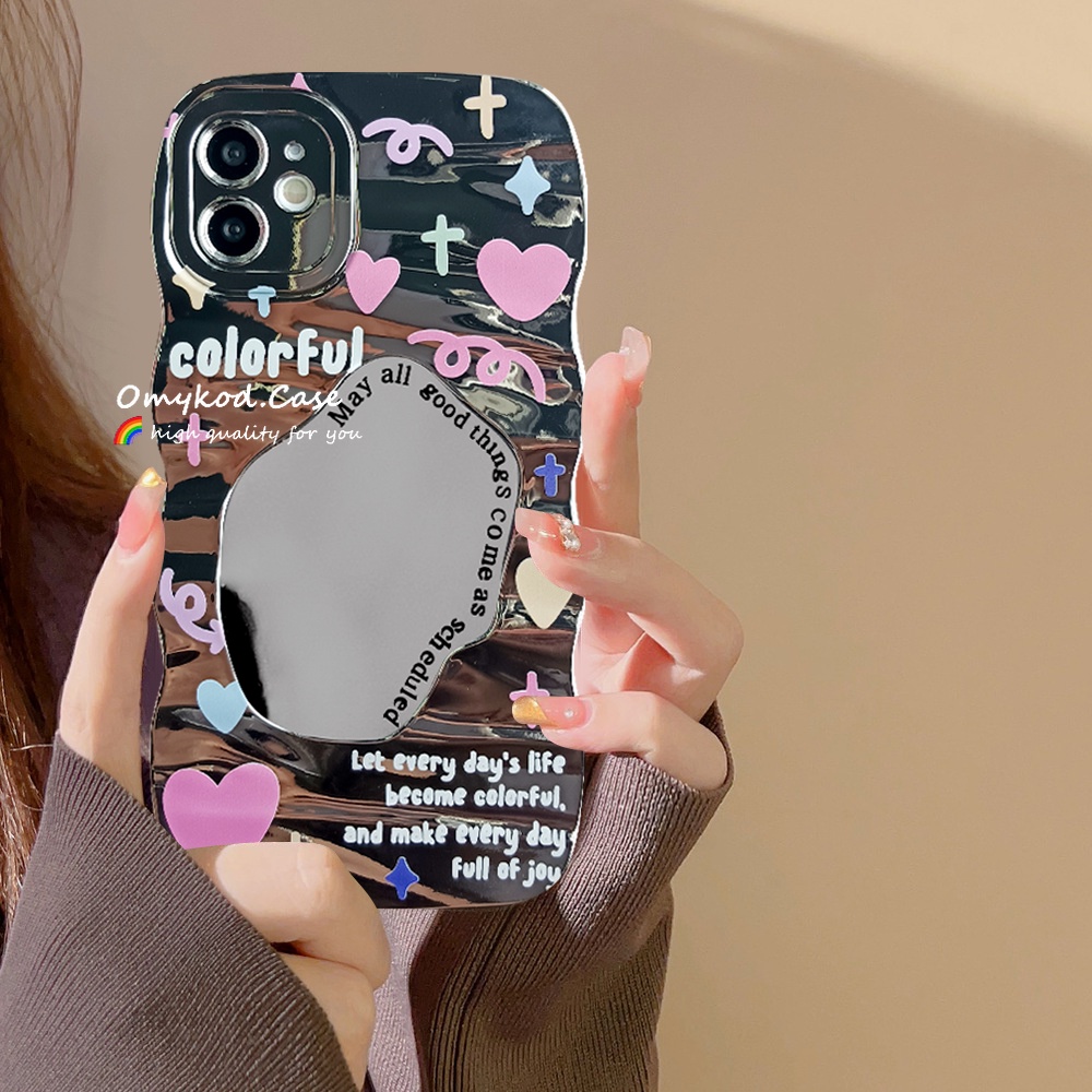 เคสป้องกันโทรศัพท์มือถือกระจก กันกระแทก ลายหัวใจ สําหรับ Samsung A14 A13 A12 A05S A04S A03S A53 A54 A52 A50 A30S A50S A34 A23 A22 A11 A04 A05 A03