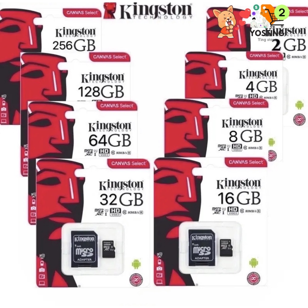 Kingston เมมโมรี่การ์ด Micro SD Card 16-512 GB_[จากร้าน Yosting 2]