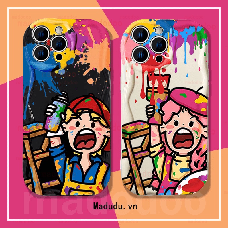 เคส Cute Dopamine Couple For OPPO Reno 14 14F 13 12 11 F 10 Pro+ 8T 8 5G 7Z 8Z 7 4G 6 6Z 5Z 5F 5Lite