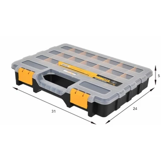 good.tools HUMMER กล่องเก็บอะไหล่พลาสติก 12-1/4” (21ช่องปรับได้) รุ่น 320018N ถูกจริงไม่จกตา