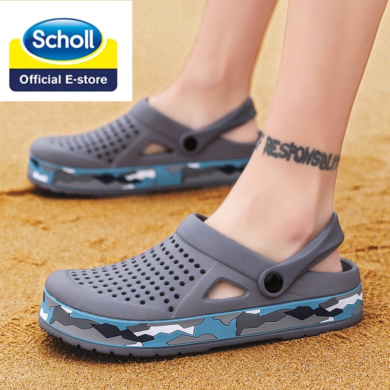 Scholl sandal men Scholl shoes ผู้ชาย Scholl รองเท้าแตะผู้ชาย Scholl shoe Kasut Scholl