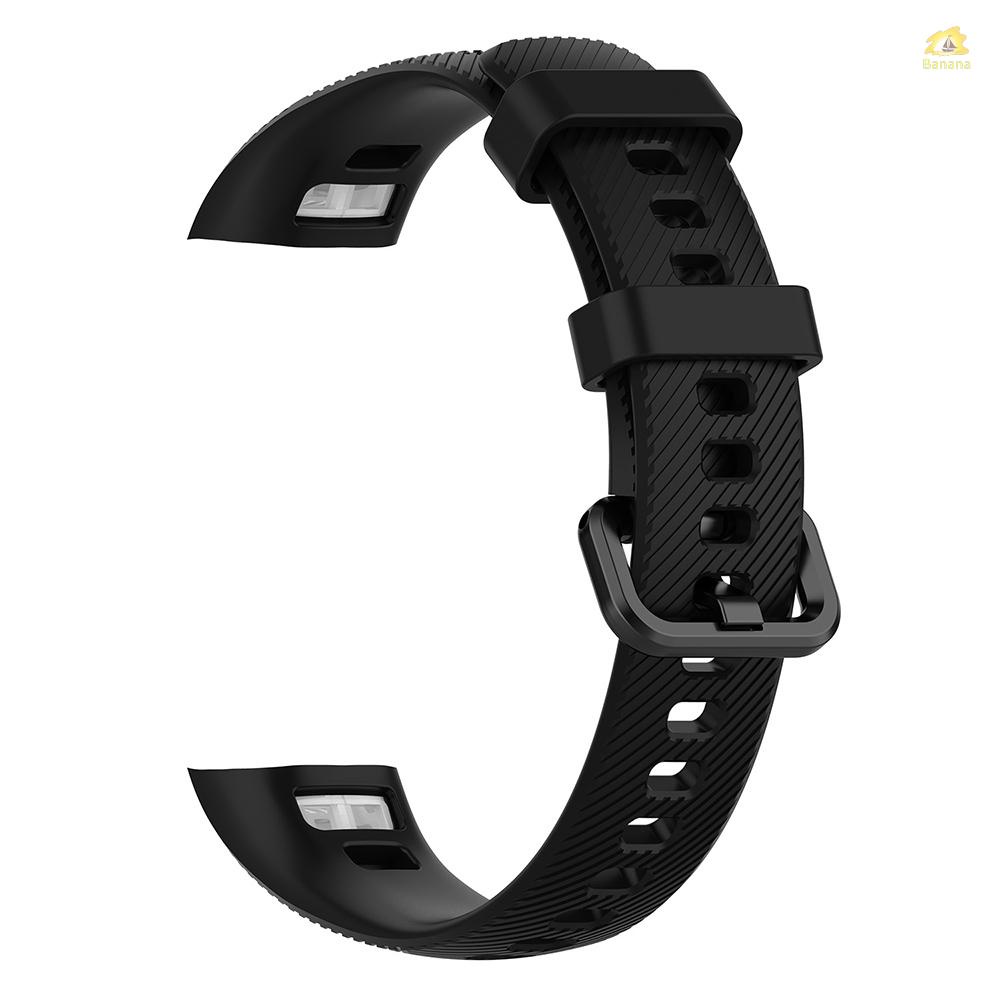 Banana_pie สายนาฬิกาข้อมือซิลิโคน แบบเปลี่ยน สําหรับ Huawei honor Band 4 Band 5 Smart Watch