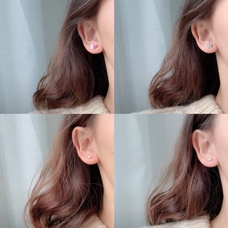 COD-ในไทย💖S925ต่างหูสตั๊ด รูปผีเสื้อ มุก ดอกไม้ สไตล์เกาหลี แฟชั่นสําหรับผู้หญิง สแตนเลส ไม่ทําให้แพ้ง่าย-Krismile
