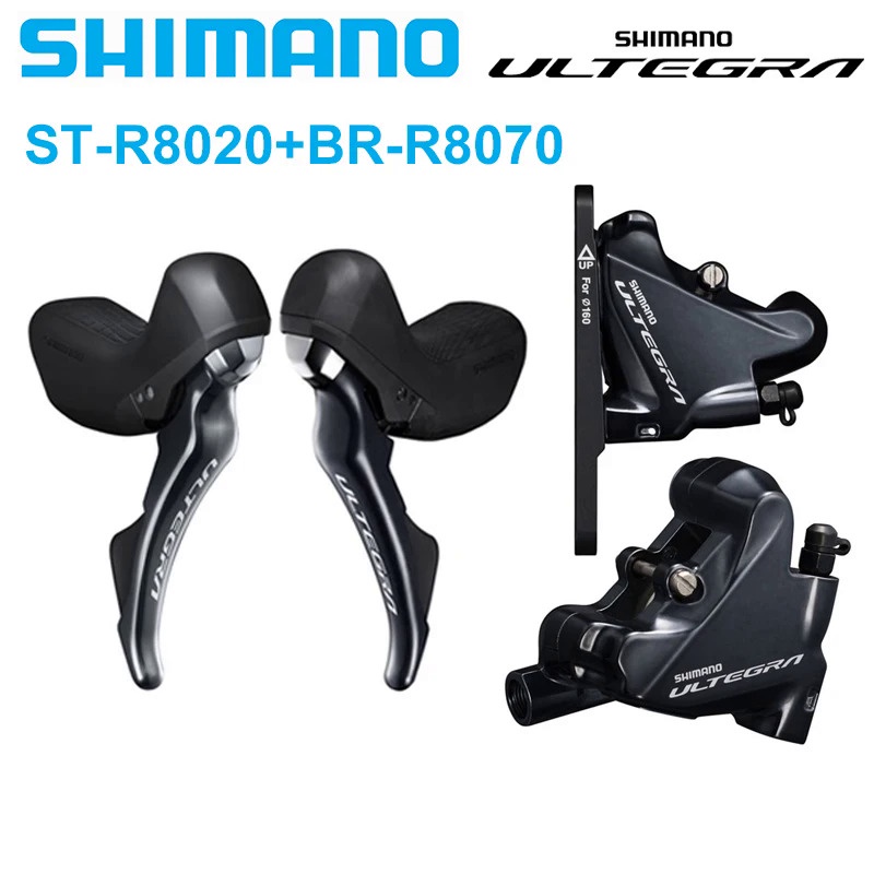 SHIMANO ULTEGRA R8020 ดิสก์เบรกไฮดรอลิก ST-R8020 DUAL CONTROL LEVER 11 สปีด BR-R8070 Flat Mount Cali