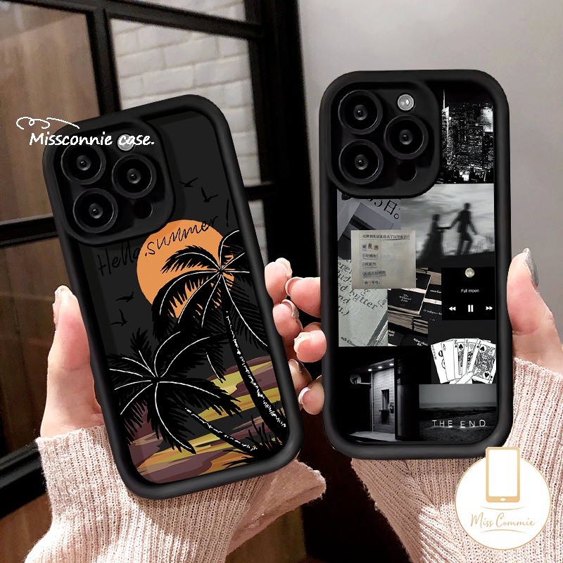 เคสโทรศัพท์มือถือ ลายต้นมะพร้าว นางฟ้า แนวเรโทร สําหรับ Infinix Smart 8 7 5 6 Tecno Spark 10C 20 Go 2024 10 Pro 20C Camon 20 Pro Hot 30i 20 9 30 Play 10 Lite Note 30 12 G96 Pro Zero 30 เคสตา