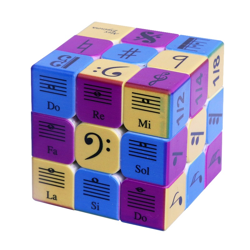 3x3x3 Cube Music Notes Cube Professional Note 3x3 Cube ปริศนาความเร็วพิเศษของเล่น Original Cube
