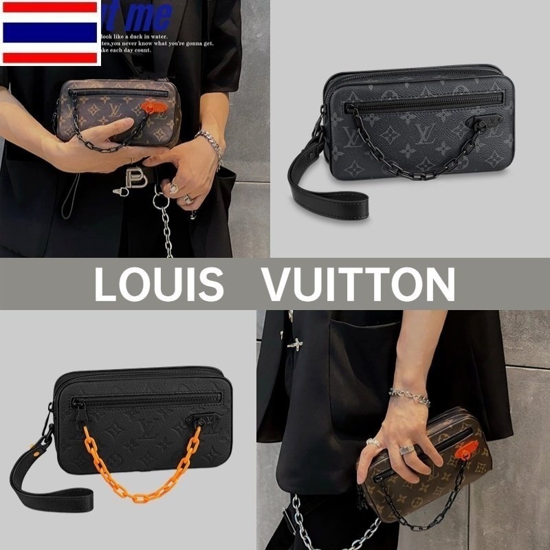 หลุยส์วิตตอง Louis Vuitton POCHETTE VOLGA BAG ผู้ชาย/กระเป๋าคล้องมือ O64S
