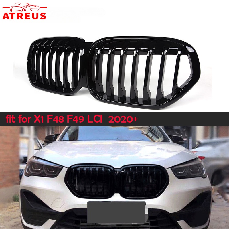กระจังหน้ารถยนต์ F48 LCI แบบเปลี่ยน สําหรับ BMW X1 LCI F48 SUV 2020 2021 2022 2023