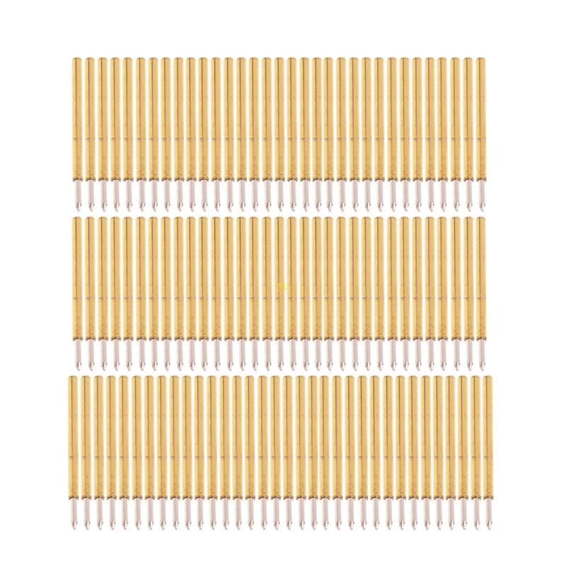 Yu P75-B1 โพรบทดสอบสปริง Pogo- Pin เส้นผ่าศูนย์กลาง 1 02 มม. ยาว 15 85 มม. 100 กรัม 100 ชิ้น