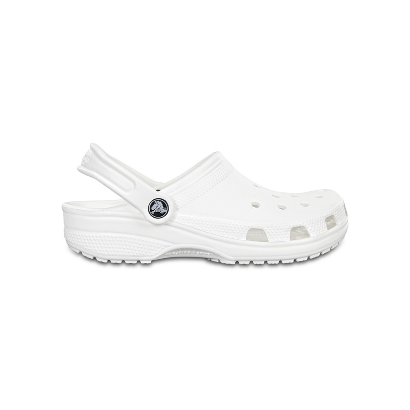🔥6.6 Free Jibbitz x 3ตัว🔥 [พร้อมส่ง] Crocs Classic White Clog kid รองเท้าลำลองเด็กโต รุ่น Classic สีขาว 206991-100