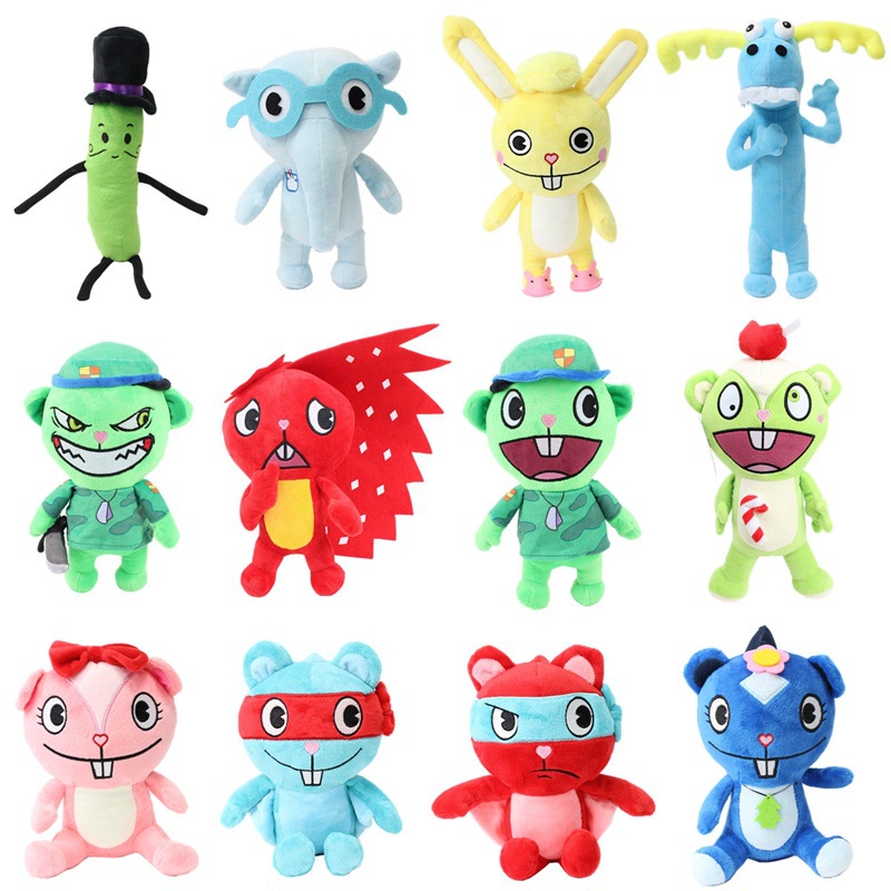 ตุ๊กตายัดนุ่น รูปต้นไม้ Happy Tree Friends ของขวัญคริสต์มาส สําหรับเด็ก