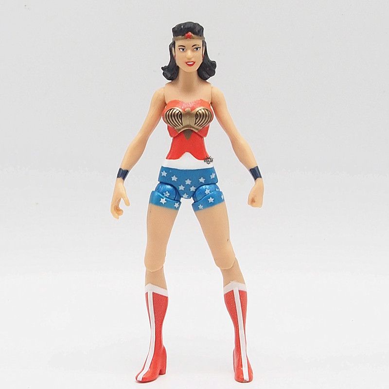 ฟิกเกอร์ รูปจักรวาล Infinite Heroes JLA Silver Age Wonder Woman Mattel 3.75 DC สีเงิน