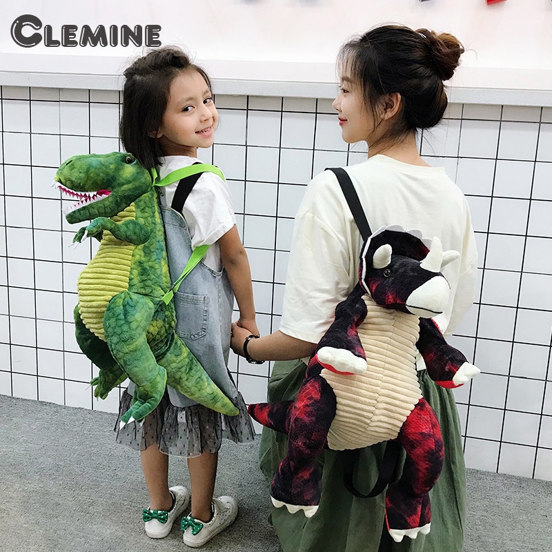 Clemine  กระเป๋าเป้สะพายหลัง รูปตุ๊กตาการ์ตูนไดโนเสาร์ตลก