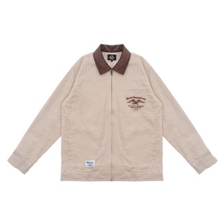 Moxie Harrington Jacket Resist Pria Canvas Twill  - Cream