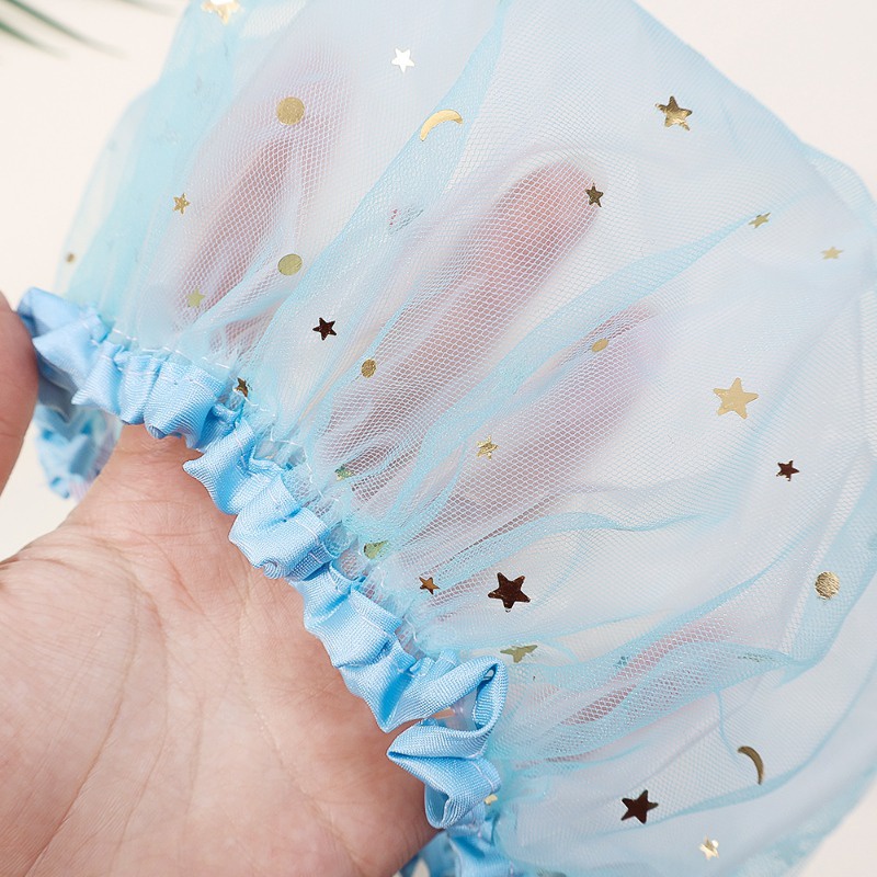 [ Featured ] หมวกอาบน้ํา กันน้ํา - หมวกอาบน้ํา สองชั้น ลายดาวน่ารัก - หมวกอาบน้ํา แบบหนา - อุปกรณ์ร้านทําผม ห้องน้ํา - อุปกรณ์การเดินทาง - รูปที่ 7