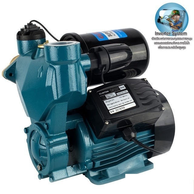 🎆 CLINTON ปั๊มน้ำอัตโนมัติ แรงดันน้ำคงที่ 1.5 นิ้ว 1,100 วัตต์