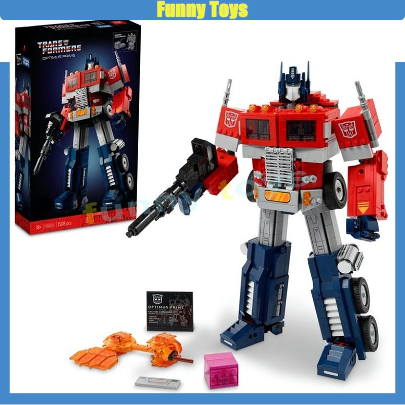 ของเล่นตัวต่อ Transformers Series 10302 Optimus Prime พร้อมไฟ เพื่อการเรียนรู้ สําหรับเด็ก และผู้ใหญ่