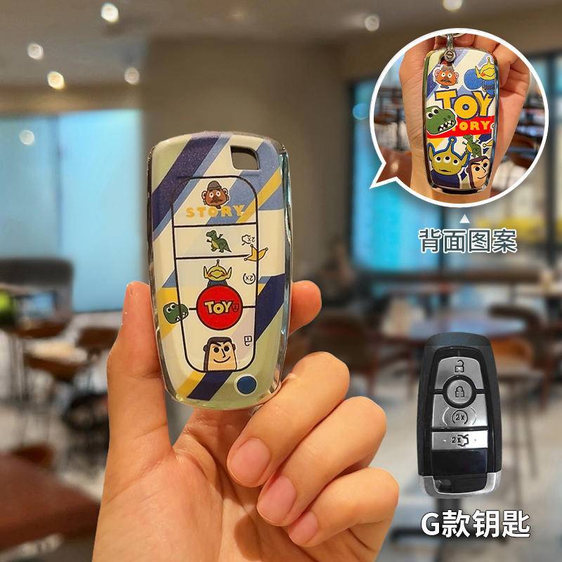 ที่ใส่กุญแจรีโมทรถยนต์ Ford Ranger Everest พวงกุญแจรถ. กระเป๋าใส่กุญแจรถ - รูปที่ 7