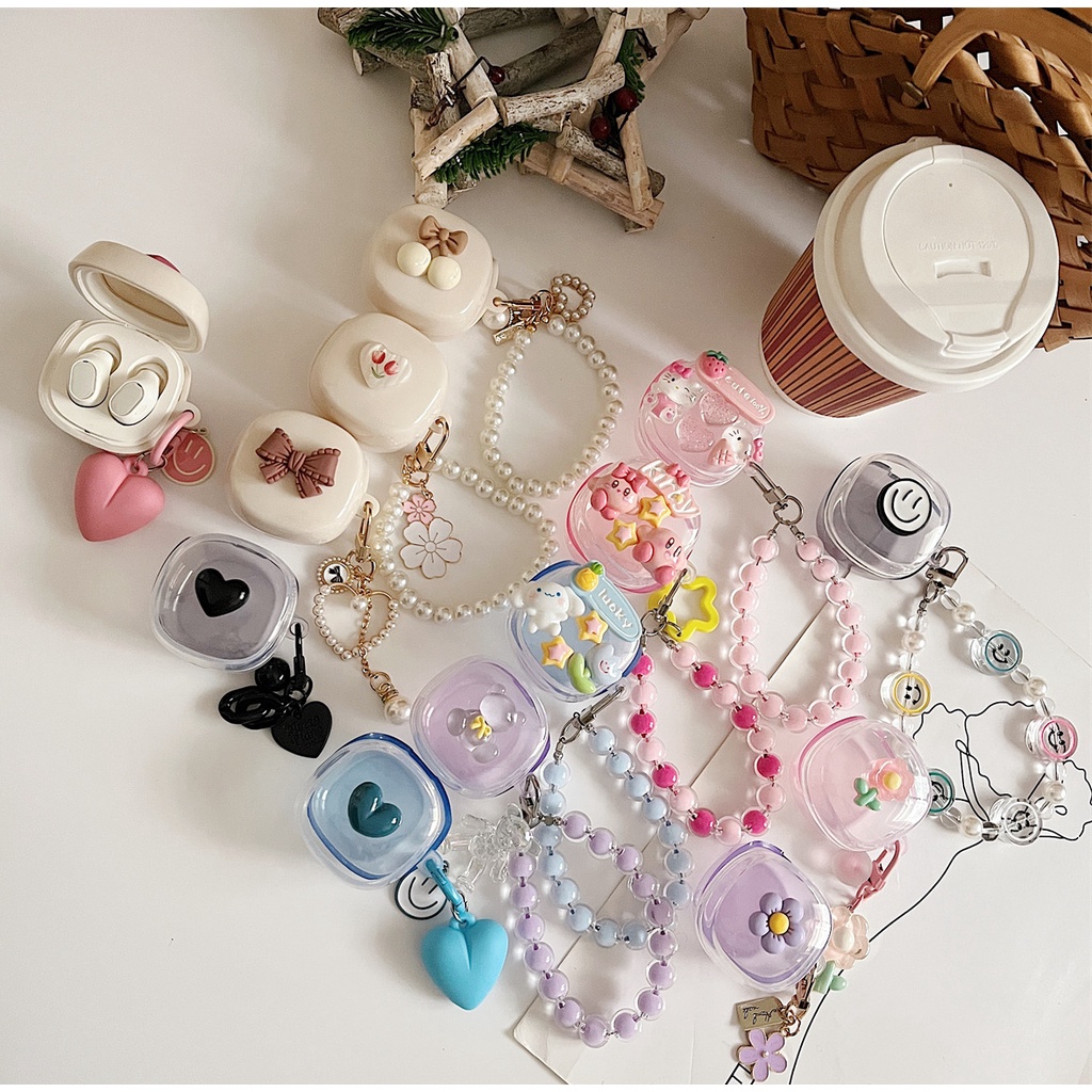 เคสหูฟัง TPU ป้องกันรอยขีดข่วน พร้อมสายโซ่ สําหรับ Baseus WM01 WM02