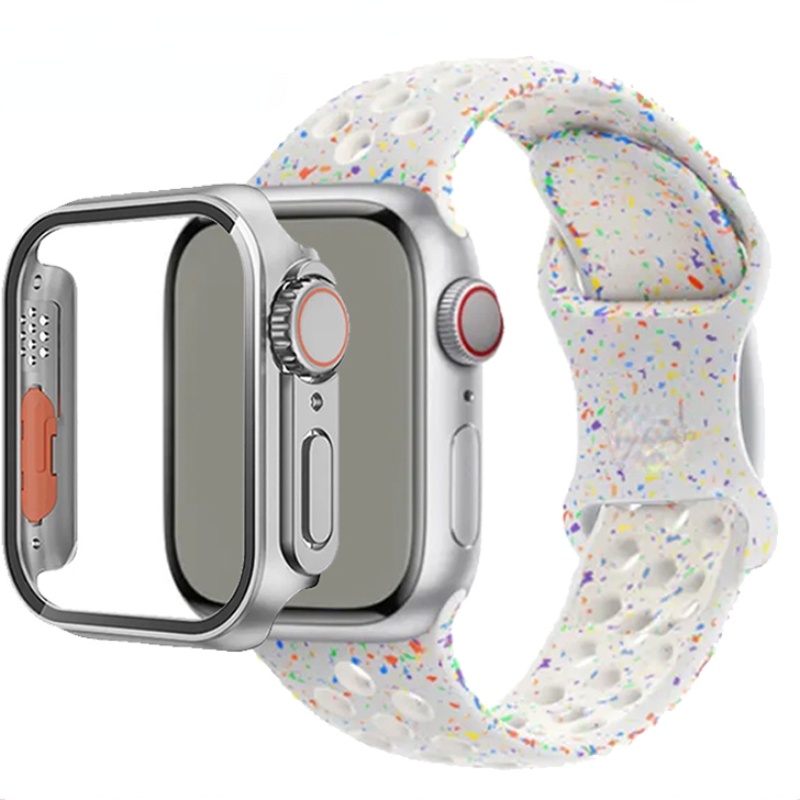 สายนาฬิกาข้อมือยาง ของแท้ สําหรับ Apple Watch 45 มม. 44 มม. 40 มม. 41 มม. iWatch series 1 2 3 4 5 6 7 8 9 se