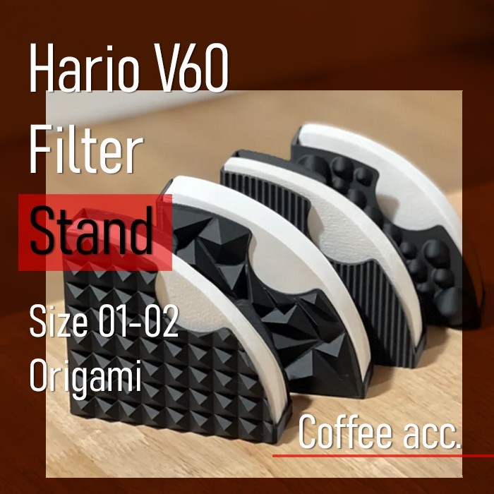 HARIO V60 กระดาษกรองกาแฟขาตั้งสีที่กําหนดเอง Barista กระดาษกรองกาแฟคอนเทนเนอร์กล่องเก็บผู้ถือกรอง