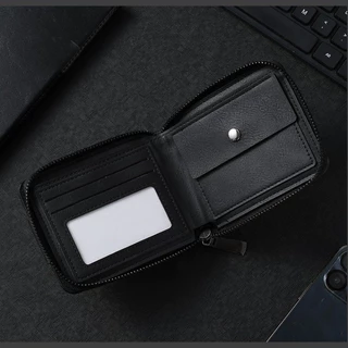 Simple Mens Short Style PU Leather Wallet Multi Card Case Folding Cash Wallet