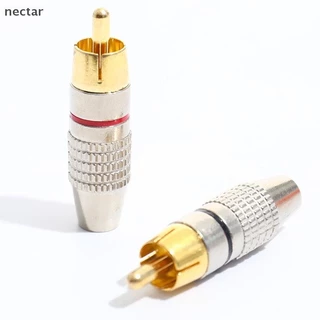 TAR 10 ชิ้นปลั๊ก Audio Video Locking Cable Male Connector Gold Plated N