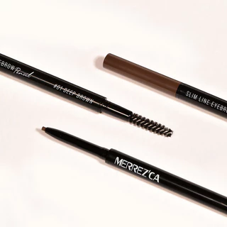 Merrezca Slim Line Eyebrow Pencil 0.05g เมอร์เรซกา ดินสอเขียนคิ้วเนื้อนุ่มลื่น.