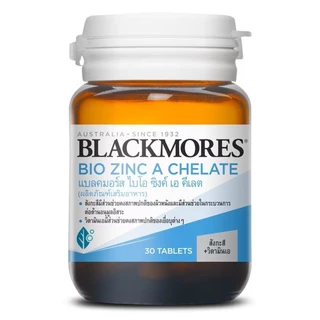 Blackmores แบลคมอร์ส ไบโอ ซิงค์ เอ คีเลต 30 เม็ด ผลิตภัณฑ์เสริมอาหาร