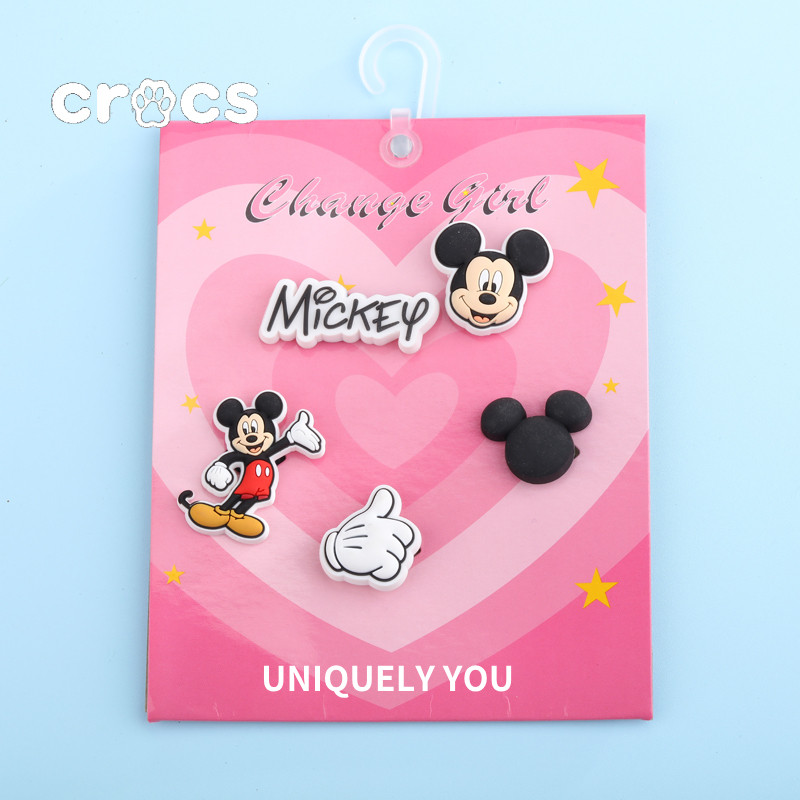 Crocs Jibbitz Disney Jibbitz Mickey Minnie crocs Accessories charm crocs หัวเข็มขัดรองเท้ามิกกี้เมาส์การ์ตูน
