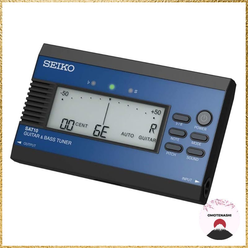 SEIKO Guitar & Bass Tuner - Black & Ocean Blue Variants