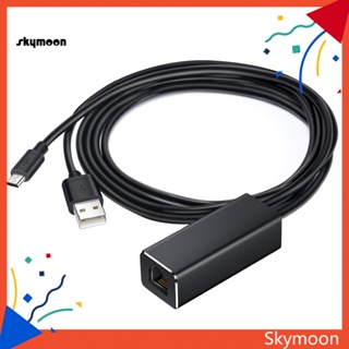 Skym* 2 in 1 สายเคเบิลอะแดปเตอร์เครือข่ายอีเธอร์เน็ต Micro USB สําหรับ Chromecast Fire TV Stick