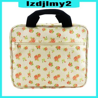 [Lzdjlmy2] กระเป๋าถือ ทรงโท้ท ปักลาย มีหลายช่อง สําหรับใส่จัดเก็บของ