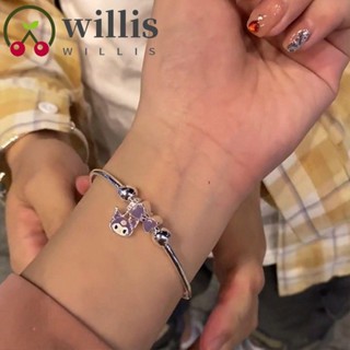 Willis สร้างสรรค์ การ์ตูนคิตตี้ สร้อยข้อมือ เครื่องประดับน่ารัก สไตล์เกาหลี กําไลข้อมือคุโรมิ โบ สาวหวาน ทองแดง อบเชย สุนัข สายรัดข้อมือผู้หญิง