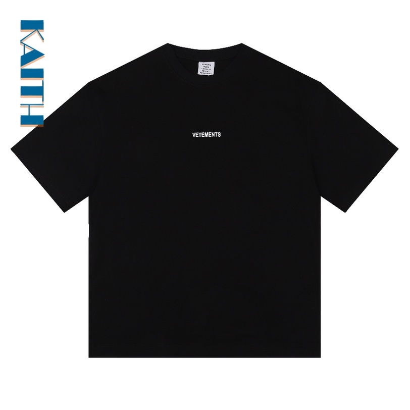 พร้อมส่ง เสื้อยืดแขนสั้นลําลอง คอกลม ปักลายตัวอักษร VTM ขนาดเล็ก สไตล์เกาหลี วินเทจ พลัสไซซ์ สีพื้น สําหรับผู้ชาย และผู้หญิง