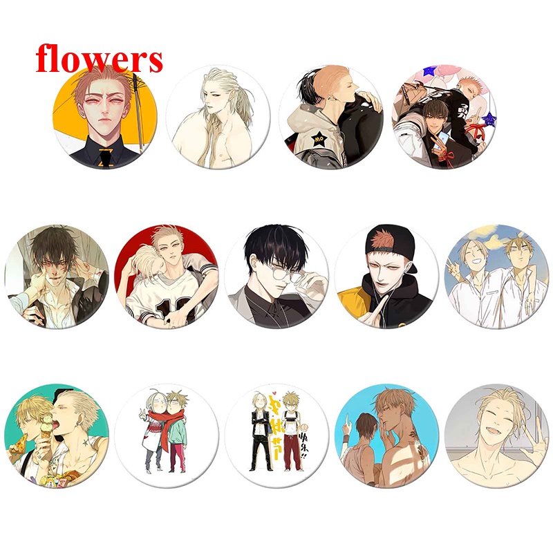 Flowers เข็มกลัด ลายการ์ตูนอนิเมะ Old Xian Hetian Jian Yi Pin 19 วัน สําหรับเครื่องประดับ