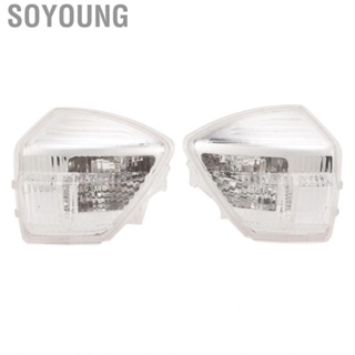 Soyoung Turn Signal Light Cover Side Mirror Indicator Lens Wear Resistant for Car