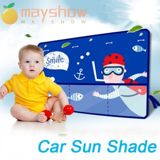 Mayshow ม่านบังแดดรถยนต์ ป้องกันแสงแดดหน้าต่าง ปรับได้ ฤดูร้อนอัตโนมัติ