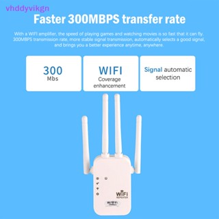 Vhdd เครื่องขยายสัญญาณ WiFi ไร้สาย 300Mbps 2.4 5Ghz ระยะไกล 1 ชิ้น พร้อมเสาอากาศภายนอก 4 เสา TH