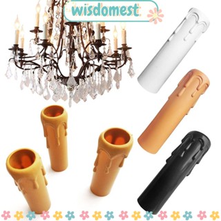 Wisdomest ปลอกหลอดเทียน สไตล์เรโทร อุปกรณ์เสริม 10 ชิ้น