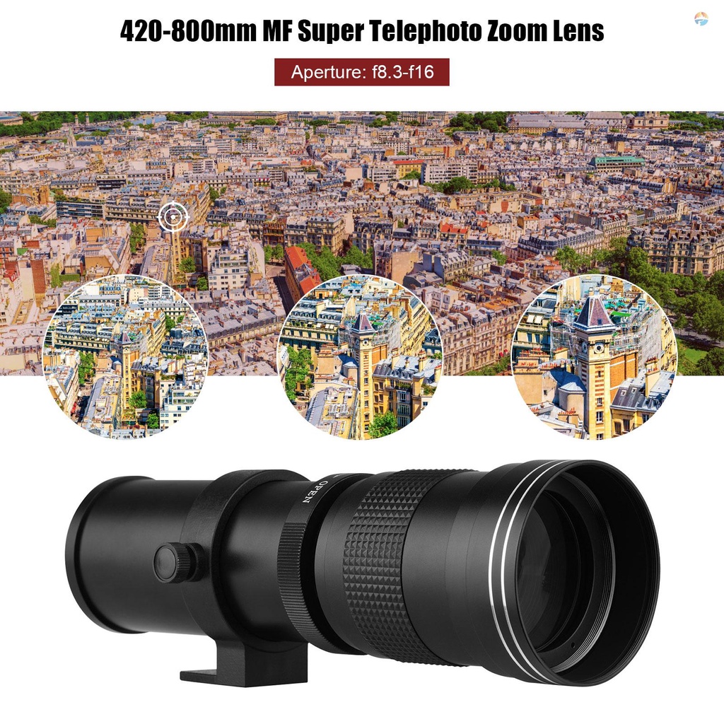 Fsth Camera MF Super Telephoto Zoom Lens F8.3-16 420-800mm T Mount ...