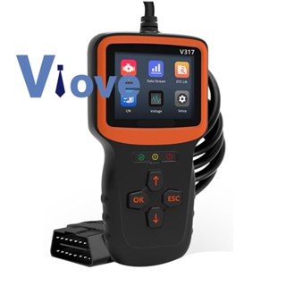 V317 Obd2 เครื่องสแกนเนอร์ ตรวจสอบความผิดพลาดของรถยนต์ แบบมืออาชีพ