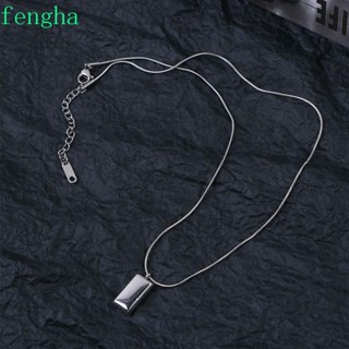 Fengha สร้อยคอโซ่ กระดูกงู สไตล์เกาหลี เรียบง่าย ของขวัญให้เพื่อน แฟนหนุ่ม ของขวัญสําหรับผู้หญิง ผู้ชาย