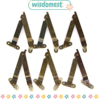 Wisdomest บานพับเหล็ก สีบรอนซ์ พร้อมสกรูยึด สําหรับเฟอร์นิเจอร์ในบ้าน