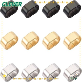 Clever จี้สเตนเลส ทรงสี่เหลี่ยมผืนผ้า สีทอง สีเงิน สีดํา 3 สี สําหรับทําเครื่องประดับ แฮนด์เมด