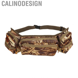 Calinodesign Outdoor Waist Bag Adjustable Strap Durable Fishing Storage Pouch  Premium Lint for Jogging Mountain Biking Gym