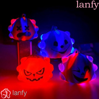 Lanfy ของเล่นฟิดเจ็ตบับเบิ้ล รูปฟักทองฮาโลวีน คลายเครียด บรรเทาความเครียด สําหรับเด็ก